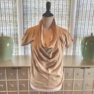 Anthropologie Knitted and Knotted Celine Beige Top - Size XS